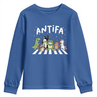Resist Frog Protest Youth Sweatshirt Antifa Inflatable Costume Portland Frog Political Satire - Wonder Print Shop