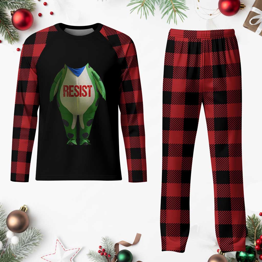 Portland Frog Plaid Pajama Set Funny Political Costume Protest Resist - Wonder Print Shop