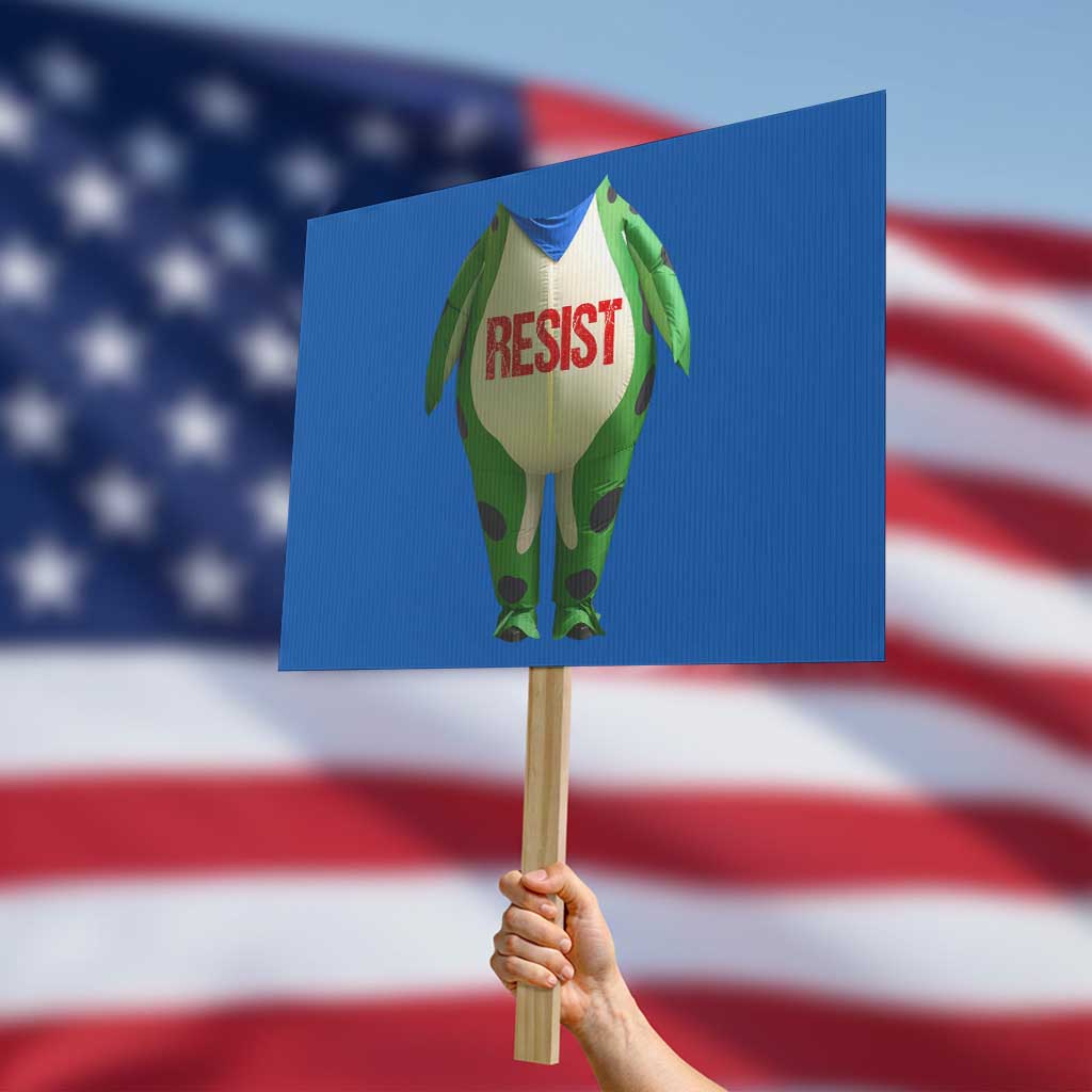 Portland Frog Protest Sign Funny Political Costume Protest Resist - Wonder Print Shop