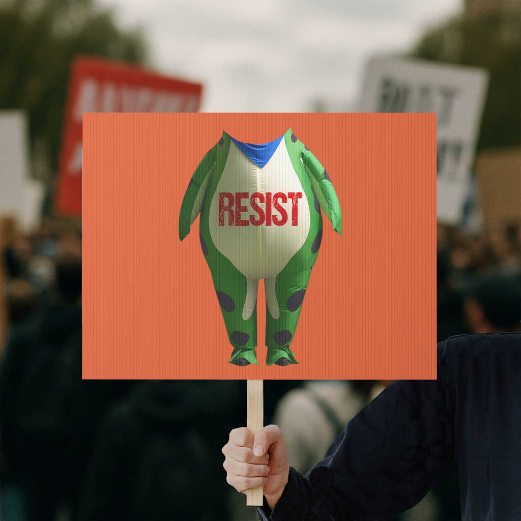 Portland Frog Protest Sign Funny Political Costume Protest Resist - Wonder Print Shop