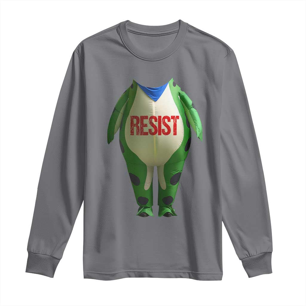 Portland Frog Long Sleeve Shirt Funny Political Costume Protest Resist - Wonder Print Shop