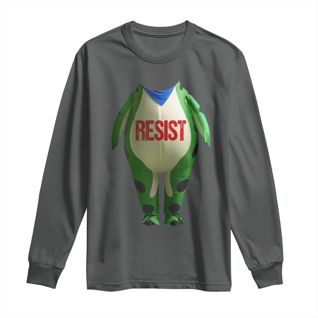 Portland Frog Long Sleeve Shirt Funny Political Costume Protest Resist - Wonder Print Shop
