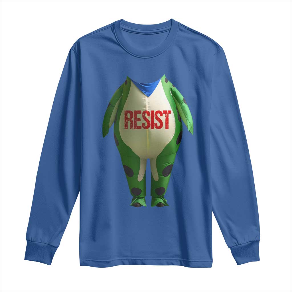 Portland Frog Long Sleeve Shirt Funny Political Costume Protest Resist - Wonder Print Shop