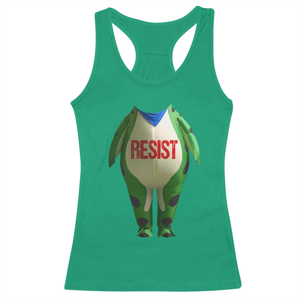 Portland Frog Racerback Tank Top Funny Political Costume Protest Resist - Wonder Print Shop