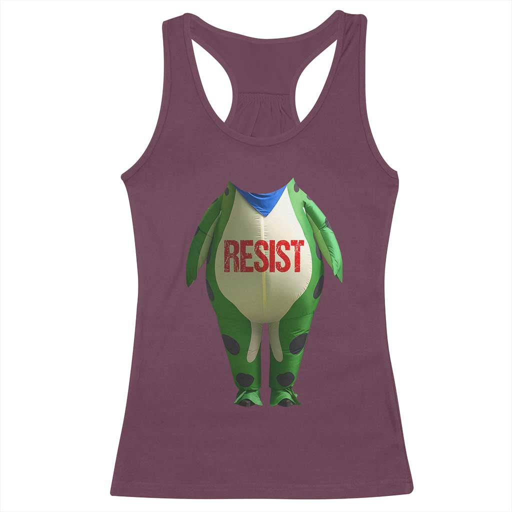 Portland Frog Racerback Tank Top Funny Political Costume Protest Resist - Wonder Print Shop