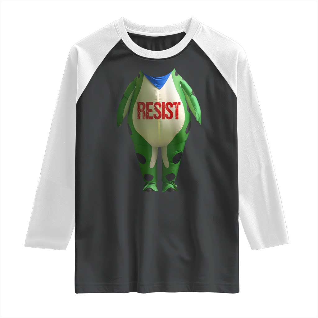 Portland Frog Raglan Shirt Funny Political Costume Protest Resist - Wonder Print Shop