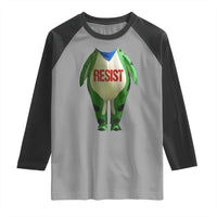 Portland Frog Raglan Shirt Funny Political Costume Protest Resist - Wonder Print Shop