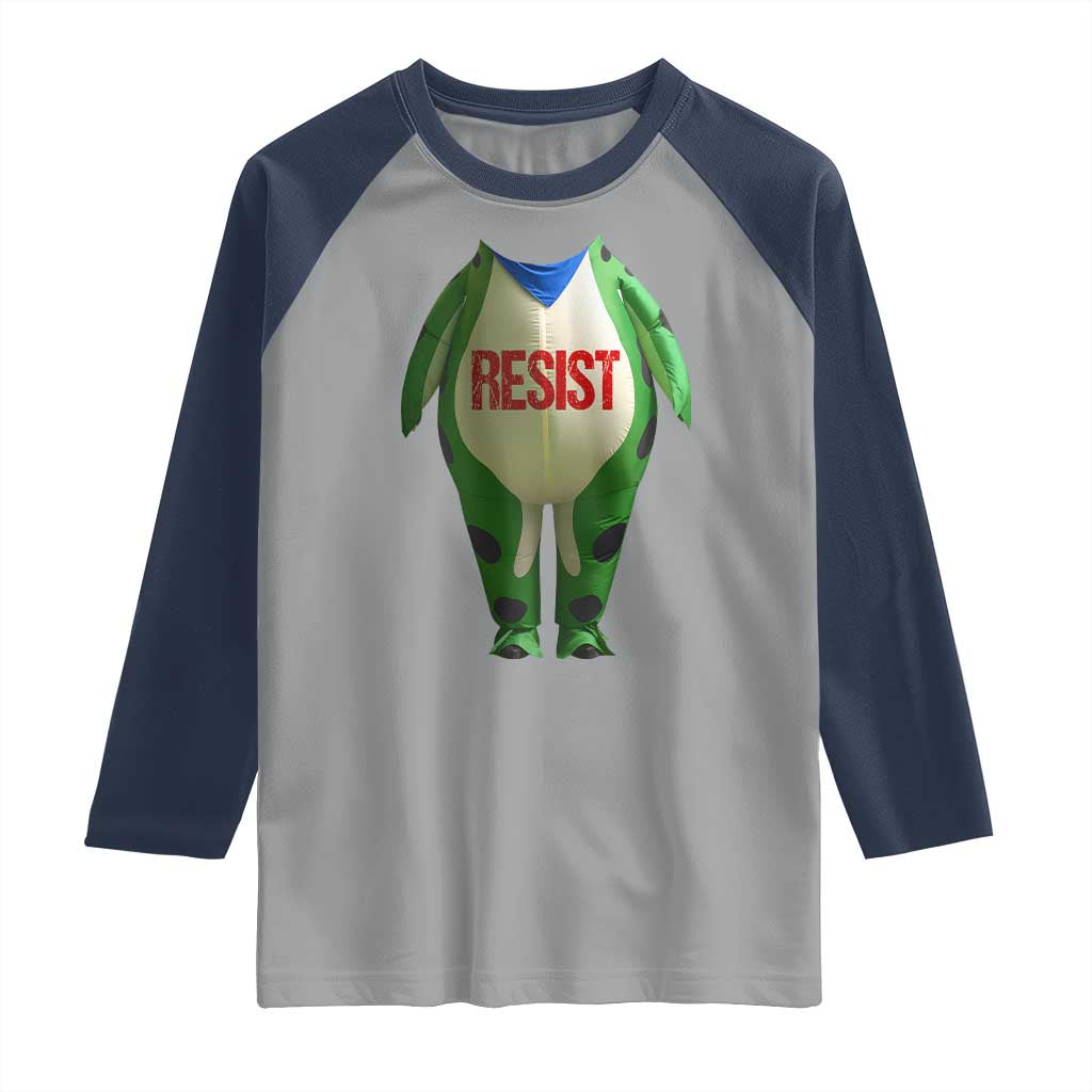 Portland Frog Raglan Shirt Funny Political Costume Protest Resist - Wonder Print Shop