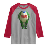 Portland Frog Raglan Shirt Funny Political Costume Protest Resist - Wonder Print Shop