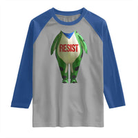 Portland Frog Raglan Shirt Funny Political Costume Protest Resist - Wonder Print Shop