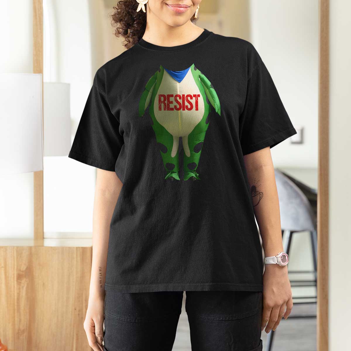 Portland Frog T Shirt For Women Funny Political Costume Protest Resist - Wonder Print Shop