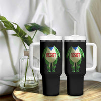 Portland Frog Tumbler With Handle Funny Political Costume Protest Resist - Wonder Print Shop