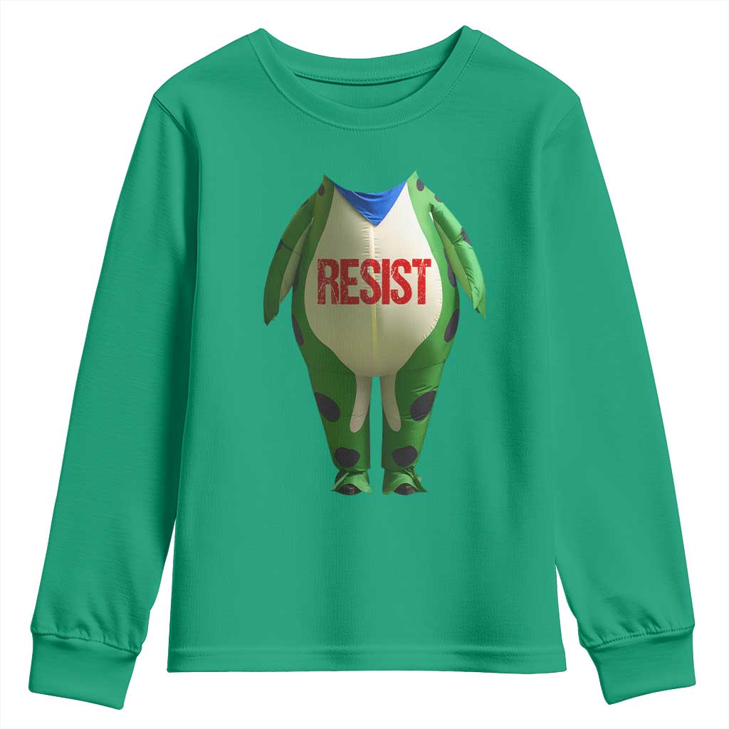 Portland Frog Youth Sweatshirt Funny Political Costume Protest Resist - Wonder Print Shop