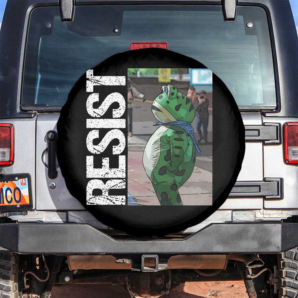 Portland Frog Protest Spare Tire Cover Vintage Activist Resistance - Wonder Print Shop