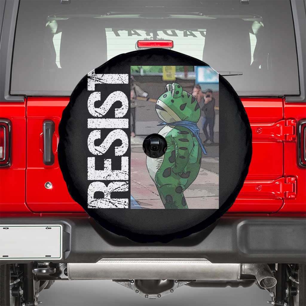 Portland Frog Protest Spare Tire Cover Vintage Activist Resistance - Wonder Print Shop