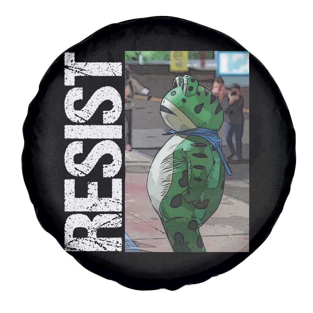Portland Frog Protest Spare Tire Cover Vintage Activist Resistance - Wonder Print Shop