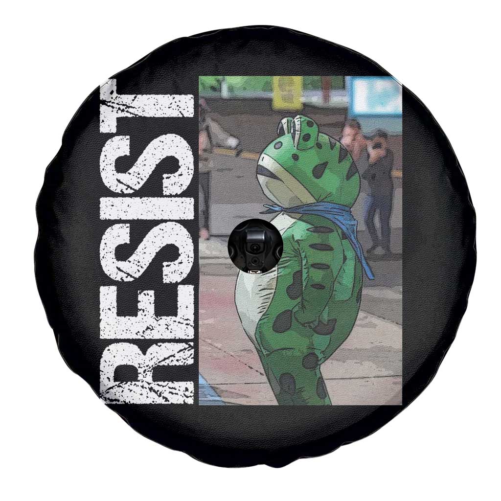 Portland Frog Protest Spare Tire Cover Vintage Activist Resistance - Wonder Print Shop