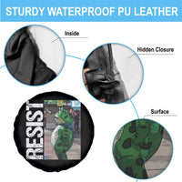 Portland Frog Protest Spare Tire Cover Vintage Activist Resistance - Wonder Print Shop