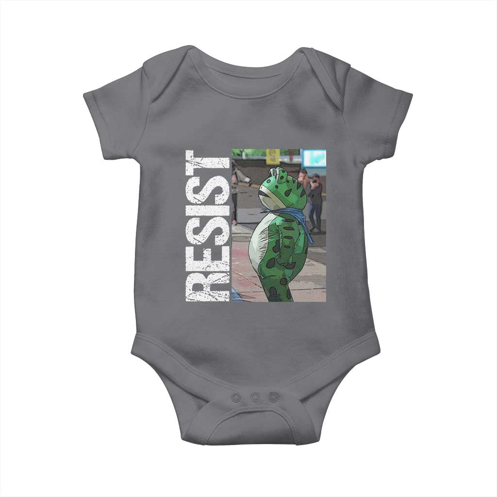 Portland Frog Protest Baby Onesie Vintage Activist Resistance - Wonder Print Shop