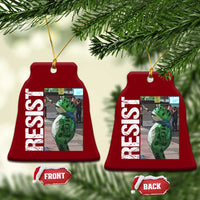 Portland Frog Protest Ceramic Ornament Vintage Activist Resistance - Wonder Print Shop