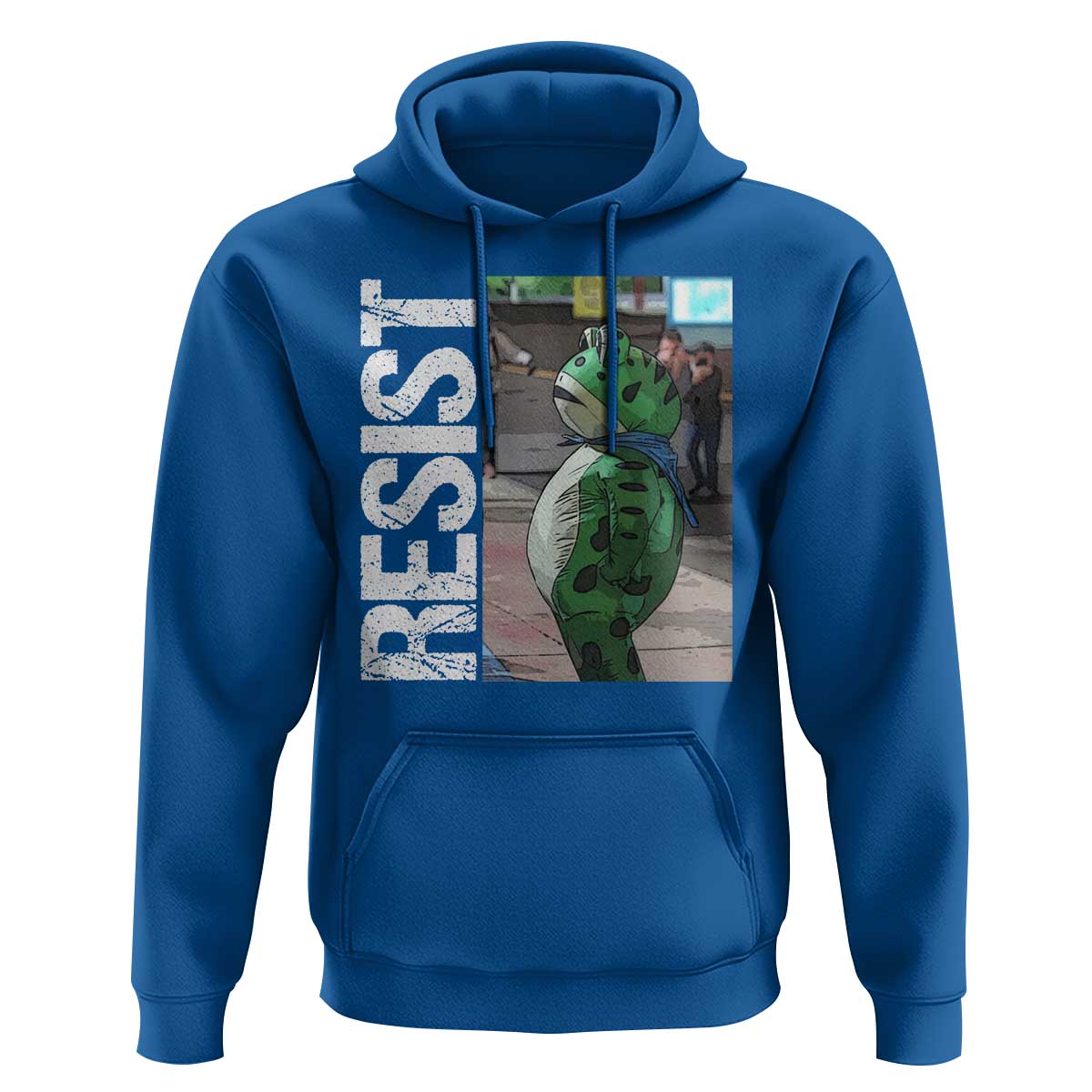 Portland Frog Protest Hoodie Vintage Activist Resistance - Wonder Print Shop