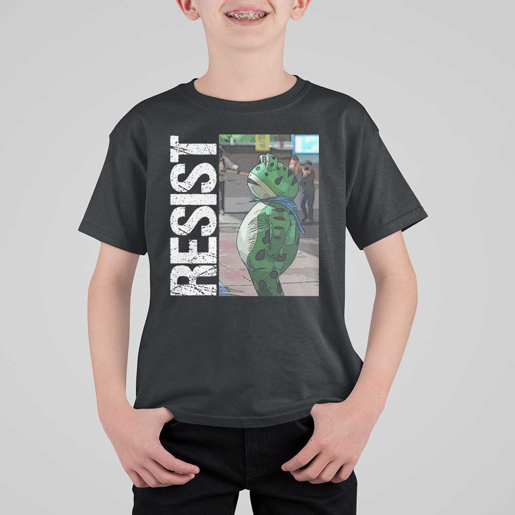 Portland Frog Protest T Shirt For Kid Vintage Activist Resistance - Wonder Print Shop