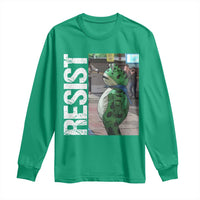 Portland Frog Protest Long Sleeve Shirt Vintage Activist Resistance - Wonder Print Shop