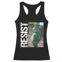 Portland Frog Protest Racerback Tank Top Vintage Activist Resistance - Wonder Print Shop