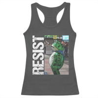 Portland Frog Protest Racerback Tank Top Vintage Activist Resistance - Wonder Print Shop