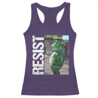 Portland Frog Protest Racerback Tank Top Vintage Activist Resistance - Wonder Print Shop