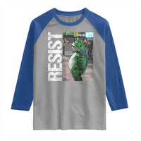 Portland Frog Protest Raglan Shirt Vintage Activist Resistance - Wonder Print Shop