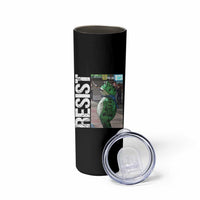 Portland Frog Protest Skinny Tumbler Vintage Activist Resistance - Wonder Print Shop