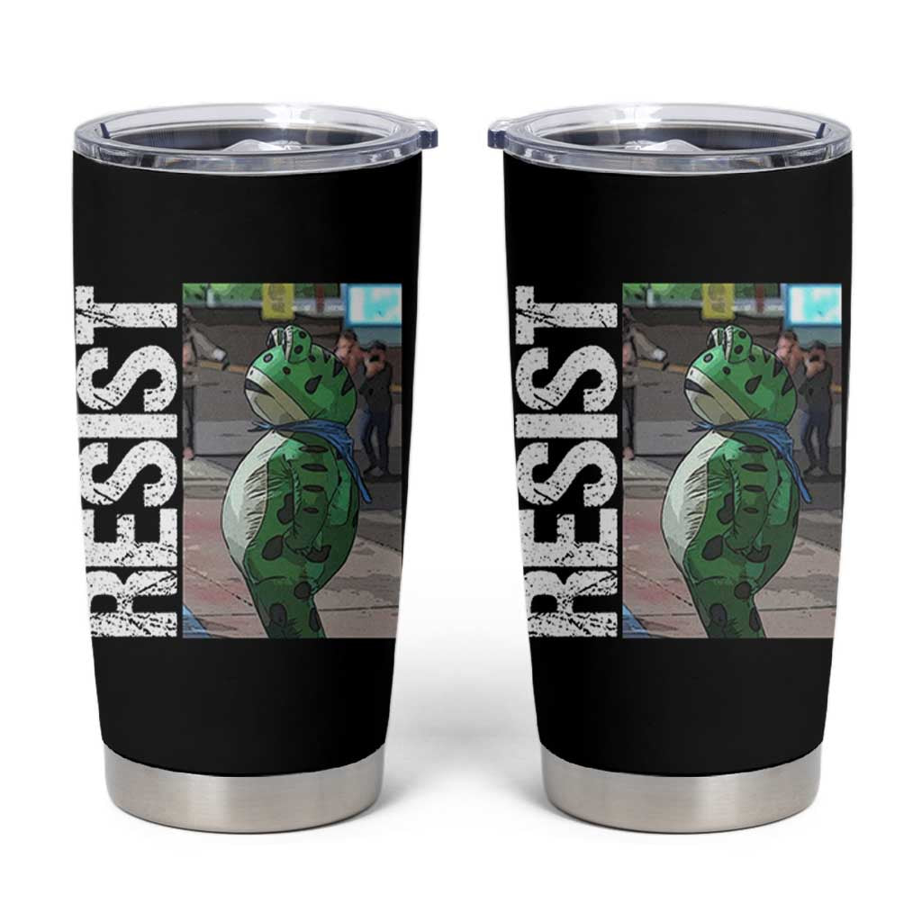 Portland Frog Protest Tumbler Cup Vintage Activist Resistance - Wonder Print Shop