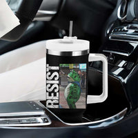 Portland Frog Protest Tumbler With Handle Vintage Activist Resistance - Wonder Print Shop