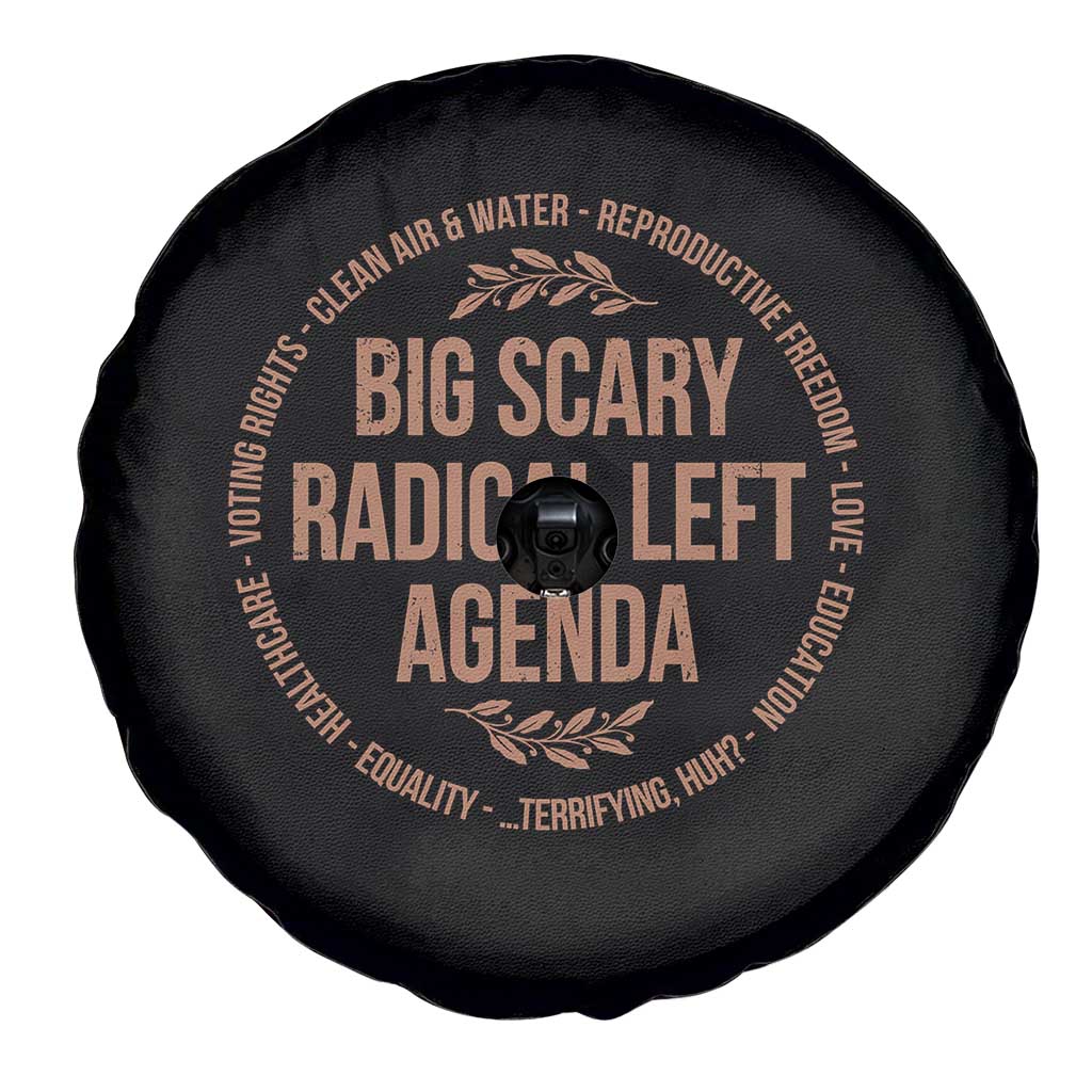 Radical Left Agenda Political Spare Tire Cover Equality Justice Climate Rights Liberal Satire - Wonder Print Shop