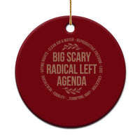 Radical Left Agenda Political Ceramic Ornament Equality Justice Climate Rights Liberal Satire - Wonder Print Shop
