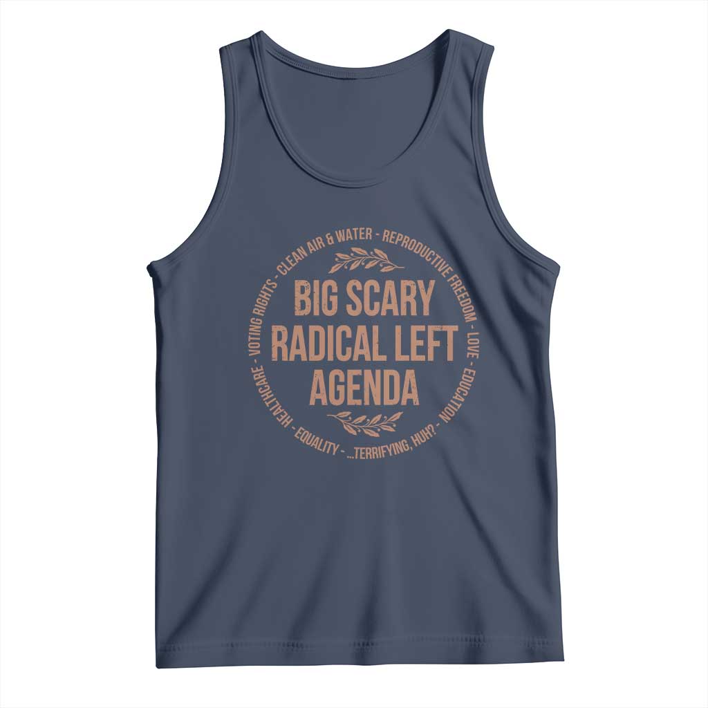 Radical Left Agenda Political Tank Top Equality Justice Climate Rights Liberal Satire - Wonder Print Shop