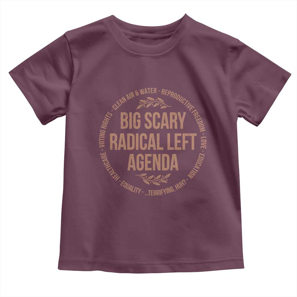 Radical Left Agenda Political Toddler T Shirt Equality Justice Climate Rights Liberal Satire - Wonder Print Shop