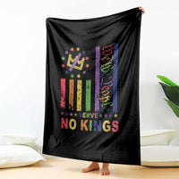 We The People No Kings in America Throw Blanket Protest LGBTQ+ American Flag - Wonder Print Shop
