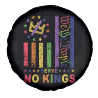 We The People No Kings in America Spare Tire Cover Protest LGBTQ+ American Flag - Wonder Print Shop