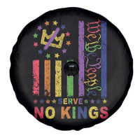 We The People No Kings in America Spare Tire Cover Protest LGBTQ+ American Flag - Wonder Print Shop