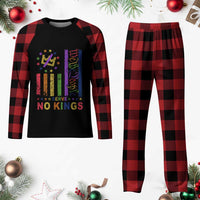 We The People No Kings in America Plaid Pajama Set Protest LGBTQ+ American Flag - Wonder Print Shop