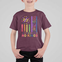 We The People No Kings in America T Shirt For Kid Protest LGBTQ+ American Flag - Wonder Print Shop