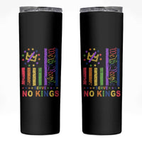 We The People No Kings in America Skinny Tumbler Protest LGBTQ+ American Flag - Wonder Print Shop