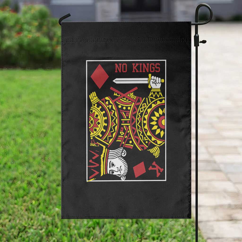 No Kings in America Garden Flag Resist Protest Playing Card - Wonder Print Shop