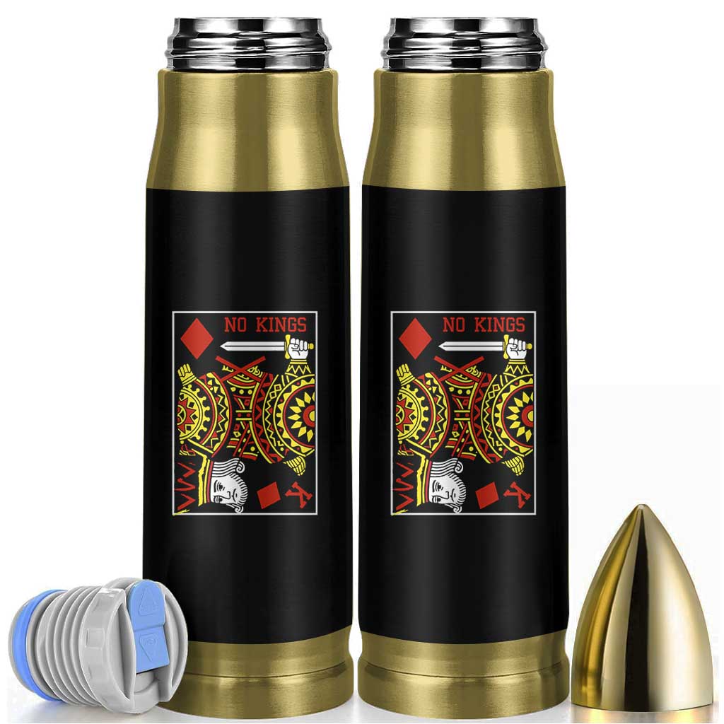 No Kings in America Bullet Tumbler Resist Protest Playing Card - Wonder Print Shop