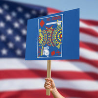 No Kings in America Protest Sign Resist Protest Playing Card - Wonder Print Shop