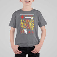 No Kings in America T Shirt For Kid Resist Protest Playing Card - Wonder Print Shop