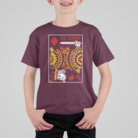 No Kings in America T Shirt For Kid Resist Protest Playing Card - Wonder Print Shop
