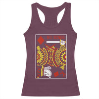 No Kings in America Racerback Tank Top Resist Protest Playing Card - Wonder Print Shop